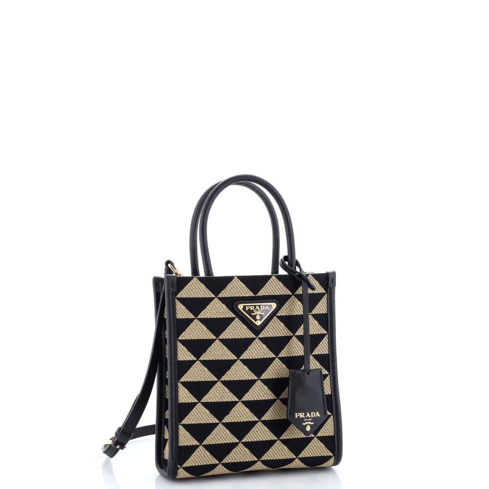 Prada Symbole Shopper Tote Jacquard #200644P18B - Picture 2 of 7